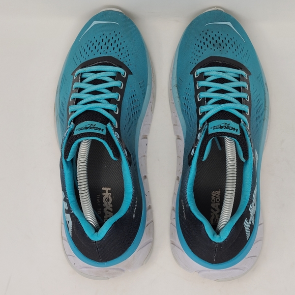 Hoka One One Cavu Running Walking Athletic Shoes Black BlueBird sz 8.5 - Picture 10 of 11